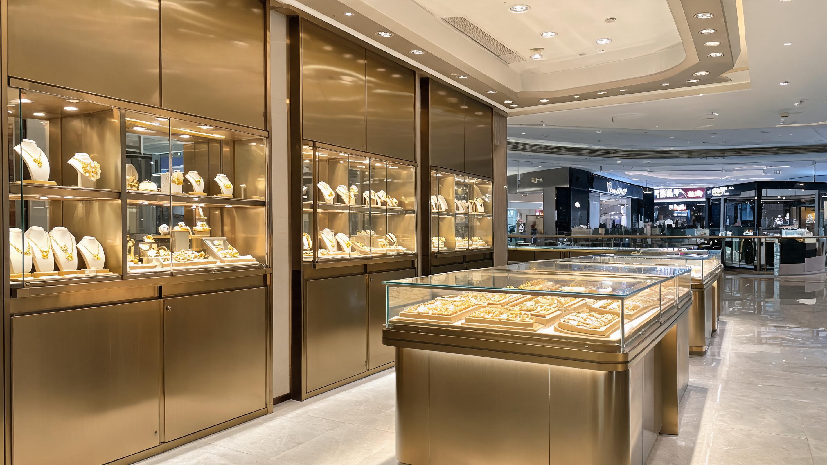黄金展柜不只是展示，整店设计让商场专柜更有吸引力 配图 2