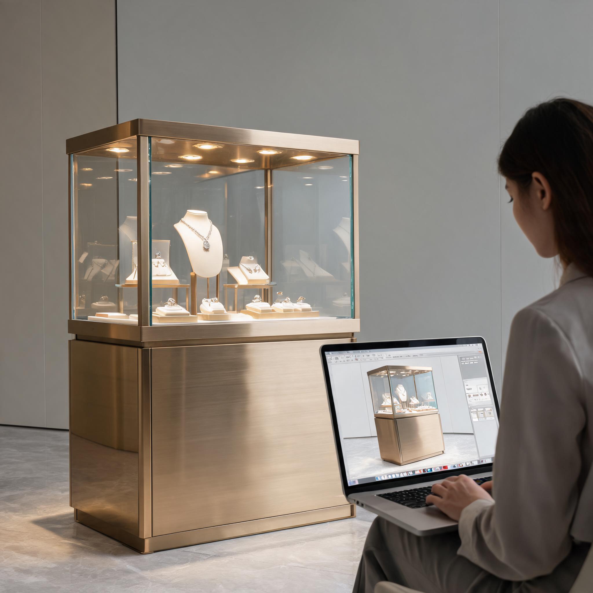高端展柜定制如何避免踩坑?免费3D效果图提前预演