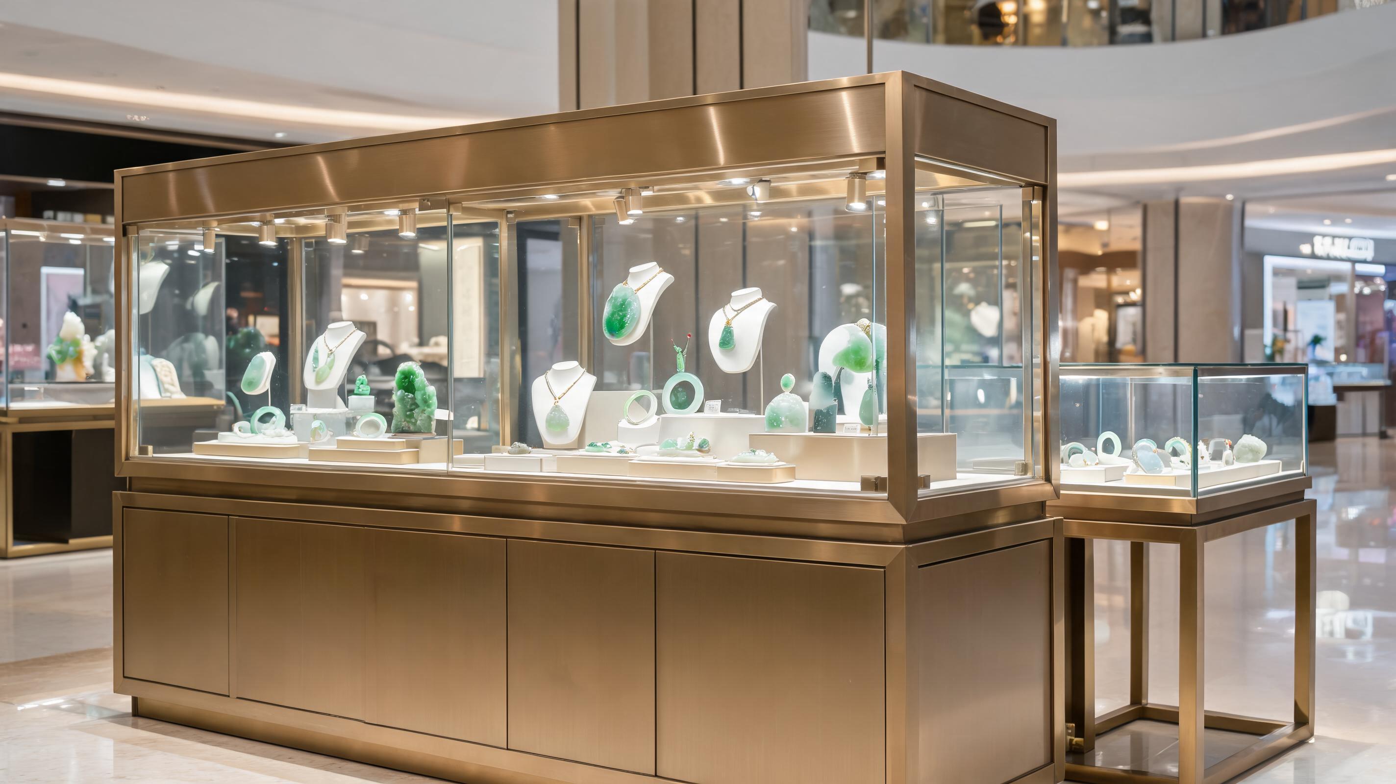 整店交付首饰玉器展柜,展示柜厂家免费设计更贴心