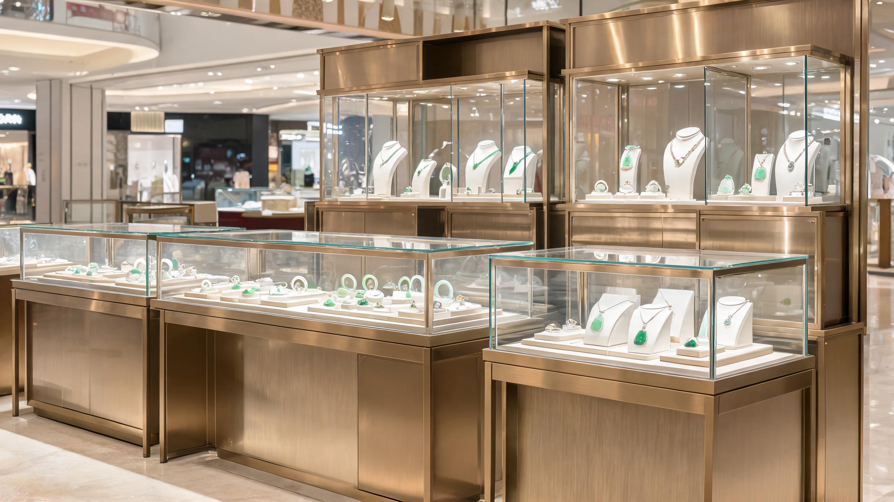 首饰玉器展柜整店交付，轻松开启高端珠宝店之旅
